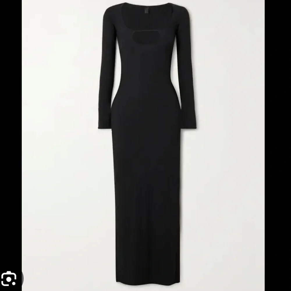 SKIMS Black Soft Lounge Dress with Keyhole - Picture 2 of 5